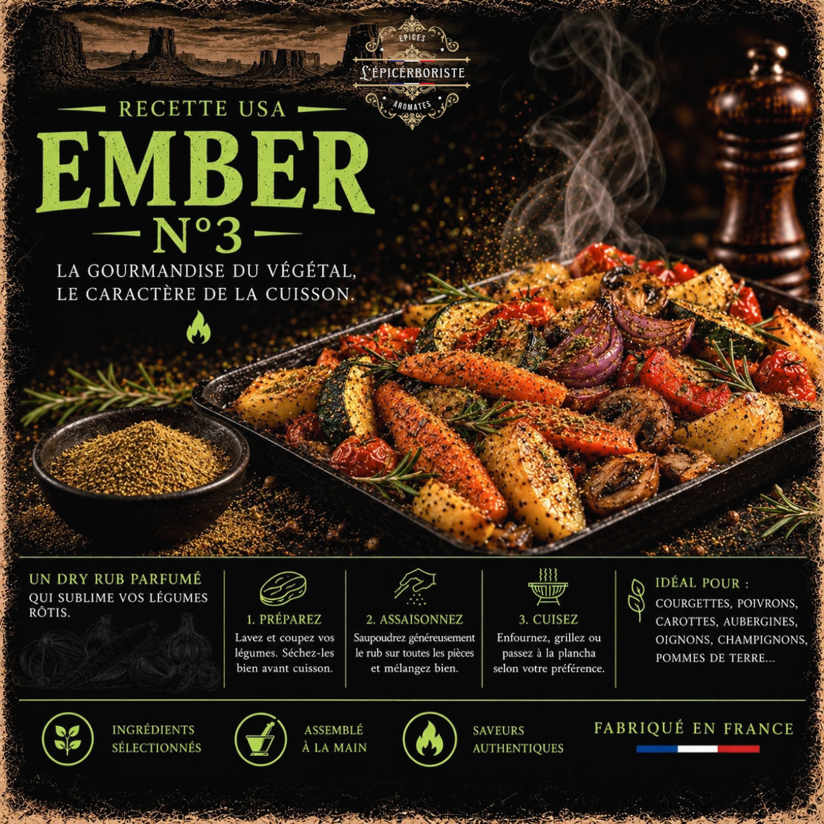 EMBER N°3 - Légumes Rôtis - 25gr
