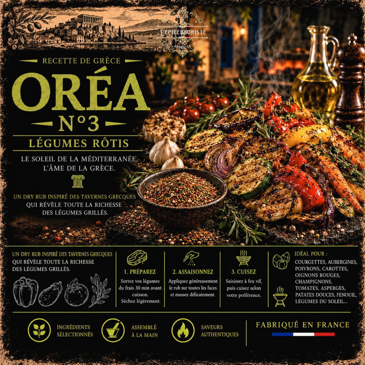 ORÉA N°3 - Légumes Rôtis - 25gr
