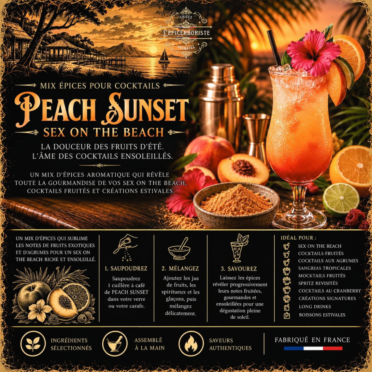 Cocktail N°8 - PEACH SUNSET - 25gr