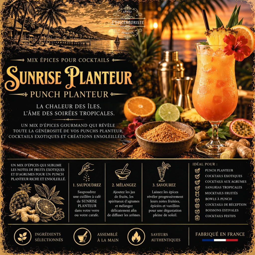 Cocktail N°4 - SUNRISE PLANTEUR - 25gr
